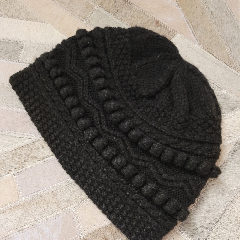 Wool Hand Crafted Knitted Women/ Young Girls Hat